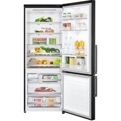 LG Ψυγειοκαταψύκτης 462lt Total NoFrost Υ185xΠ70.5xΒ74εκ. Μαύρος GBB569MCAMB